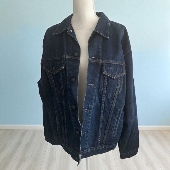 GAP Women's Blue Jeans Denim Jacket Size Large - Picture 1 of 5